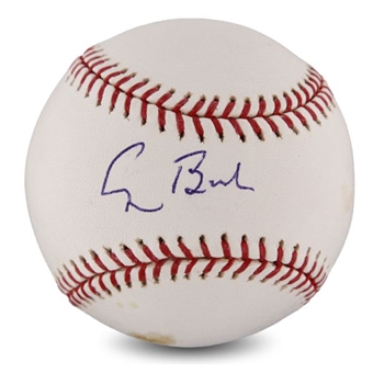 George H. W. Bush Single-Signed Official Major League Baseball